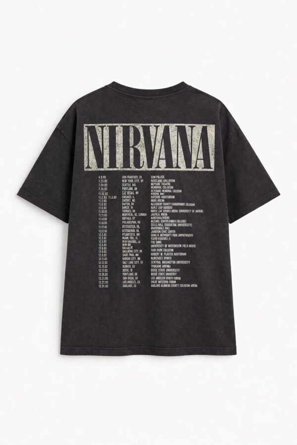 Nirvana Tour Back Print T-Shirt