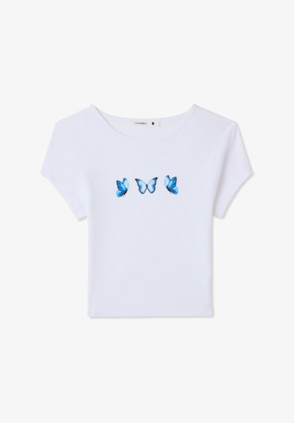 Butterfly White T-Shirt