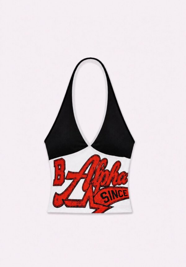B Alpha Black Halter Top