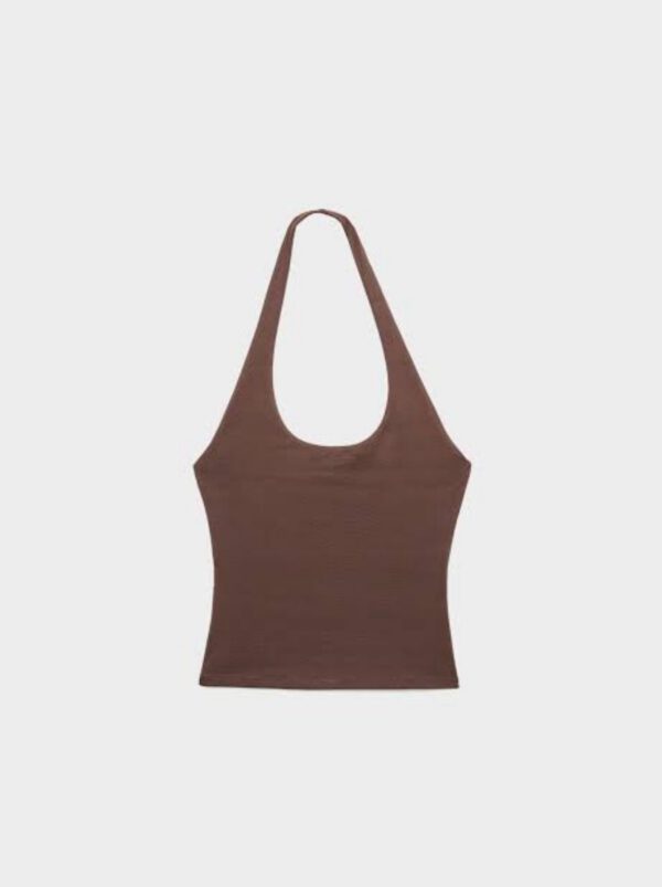 Brown Halter Top