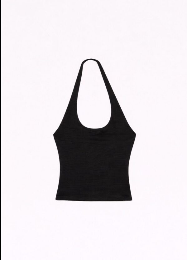 Black Halter Top