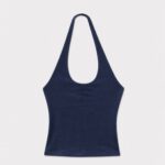 Navy Halter Top